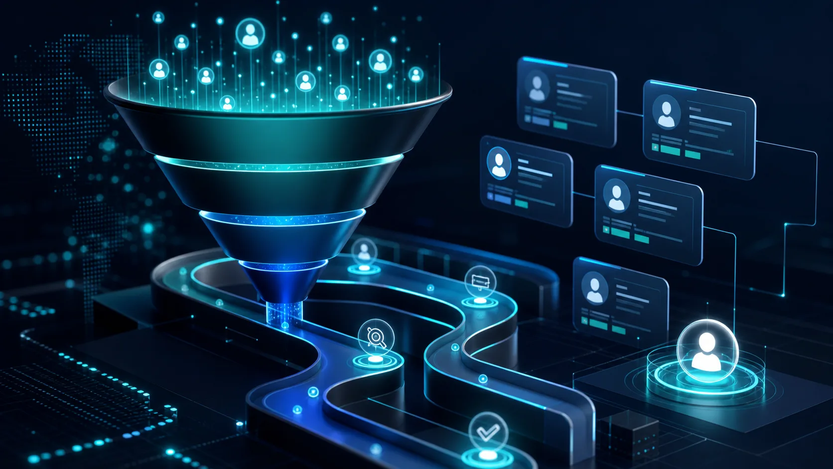 Digital lead generation funnel and qualified prospects